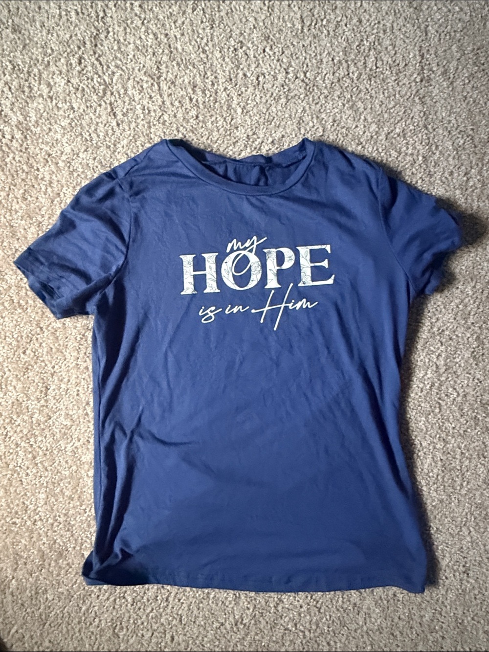 "My Hope" Graphic Tee - Blue Women's Top